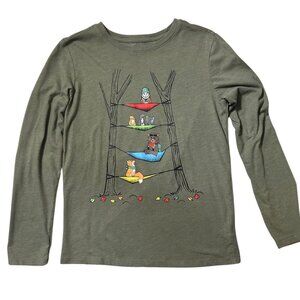 Cat & Jack Forest Friends long sleeve t-shirt, size 12
